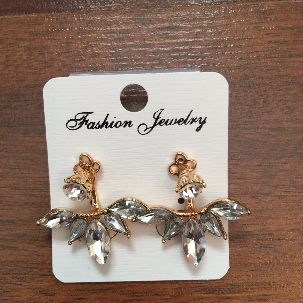 NEW Crystal Zirconium 2 Piece Stud Earrings - Picture 4 of 6